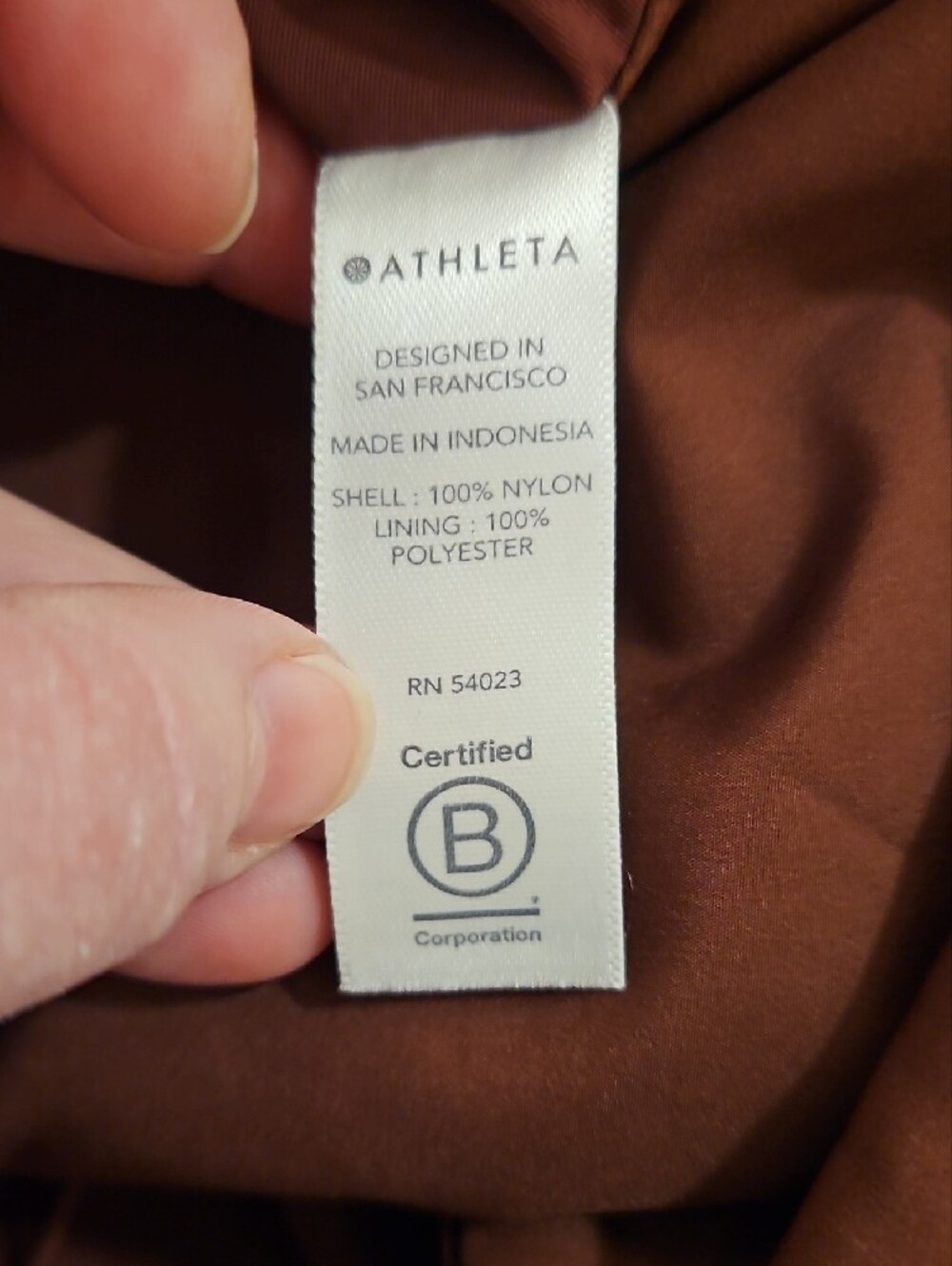 Athleta Medium Lightweight Drawstring Jacket - Rust - Picture 5 of 6